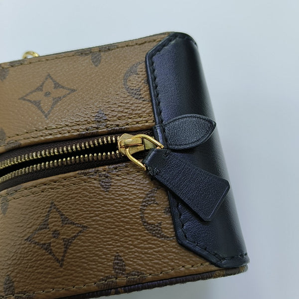 Monogram Coated Canvas Shoulder Bag Brown