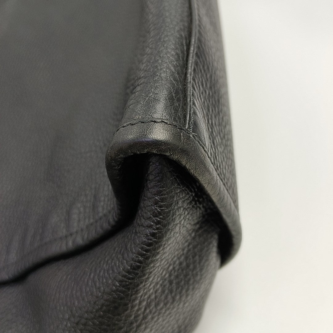 Calfskin Shoulder Bag Black