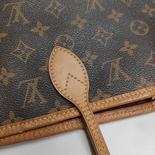 NEVERFULL MM Monogram Coated Canvas Brown