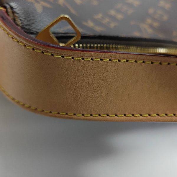 SLOUCHY PM Monogram Coated Canvas Brown