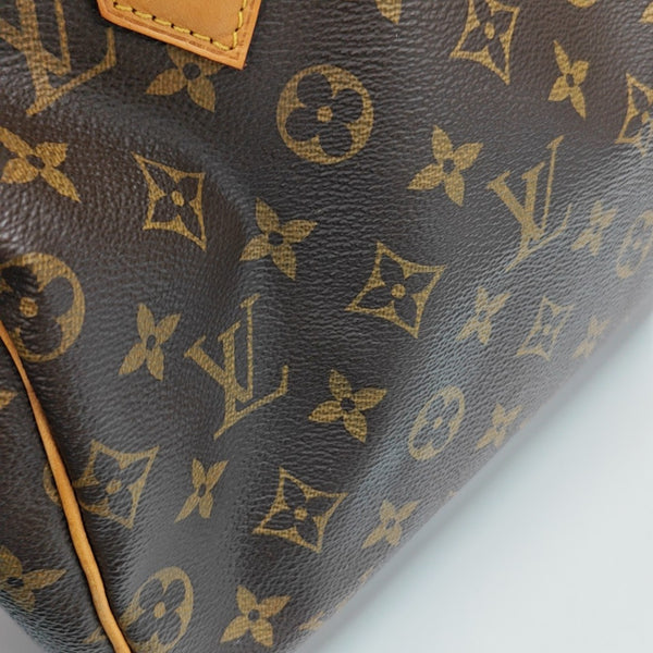 SPEEDY 25 Monogram Coated Canvas Brown