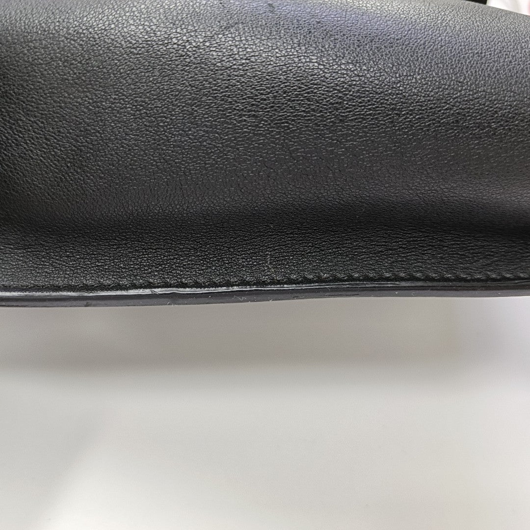 Calfskin Shoulder Bag Black