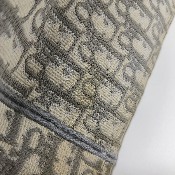 Book Tote Large Oblique Canvas Gray