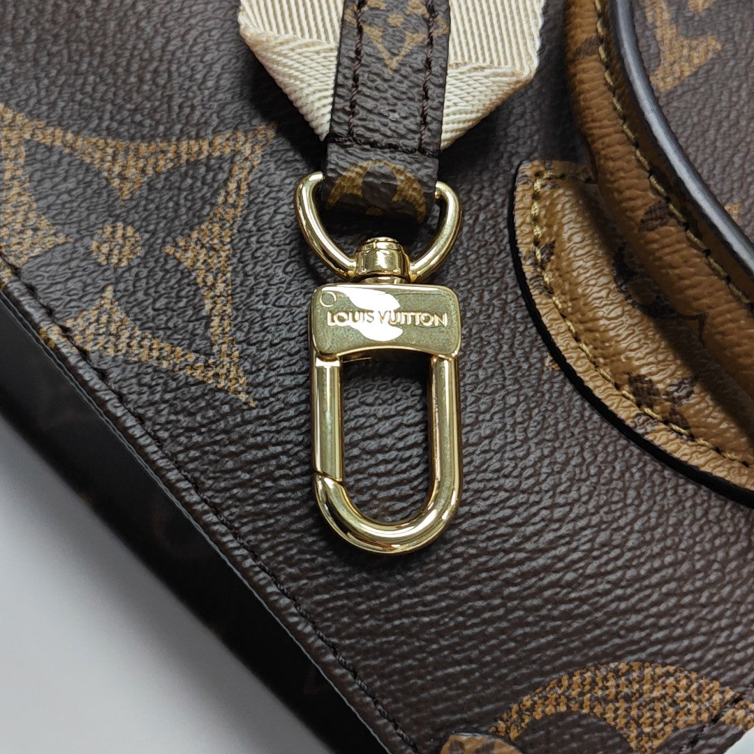 ONTHEGO PM Monogram Coated Canvas Brown