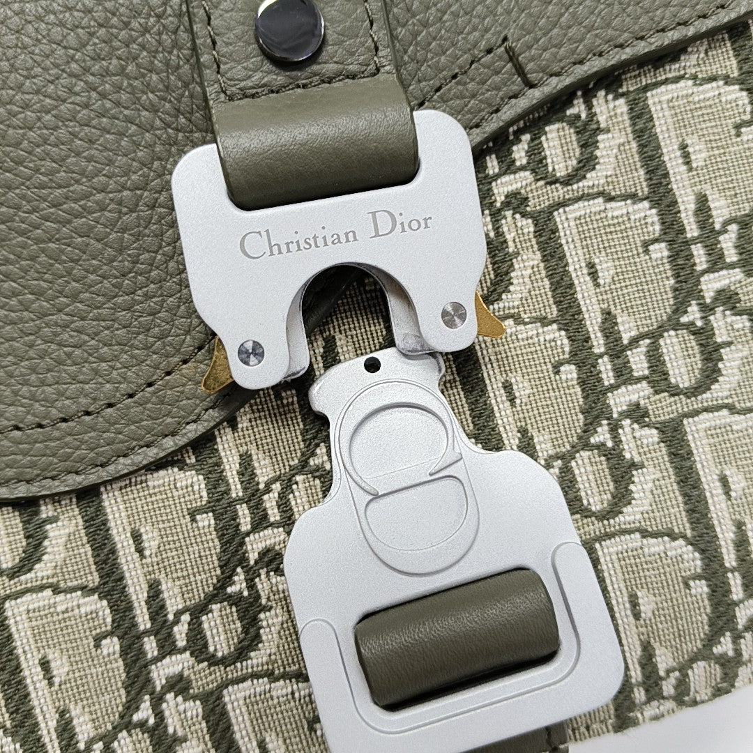Saddle Mini Oblique Fabric Beige