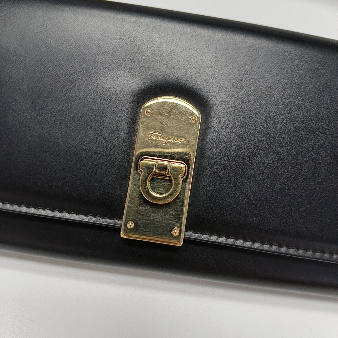 Boxyz Calfskin Black Wallet