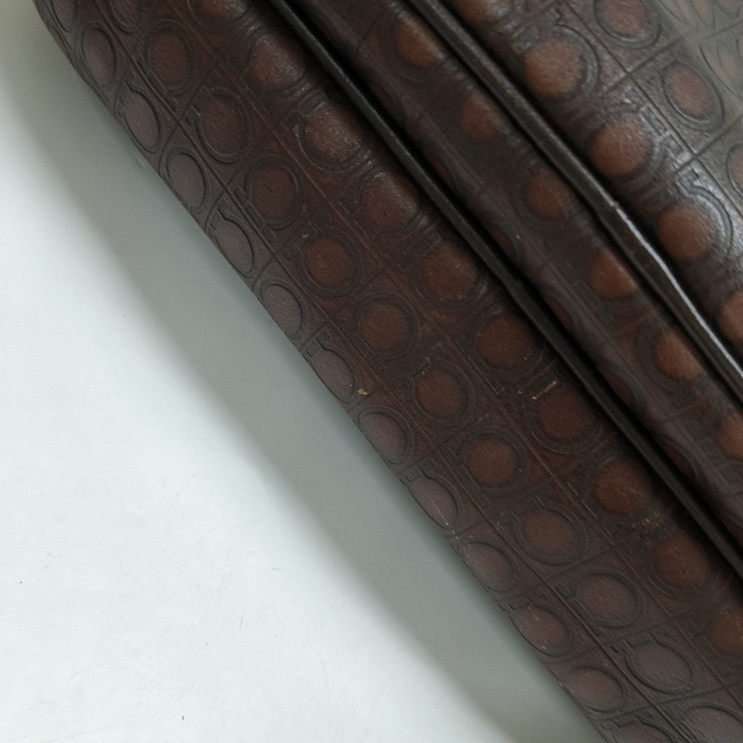 Calfskin Shoulder Bag Brown