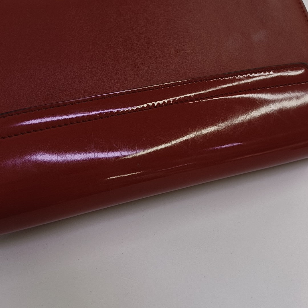 Faye Small Patent Leather Red