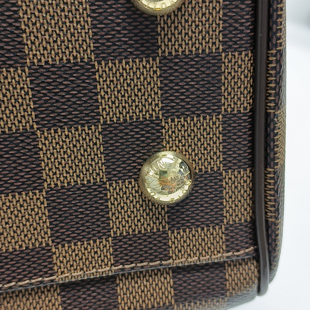 TREVI PM Damier Ebene Coated Canvas Brown