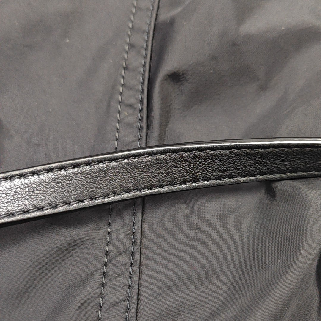 Nylon Top Handle Bag Black