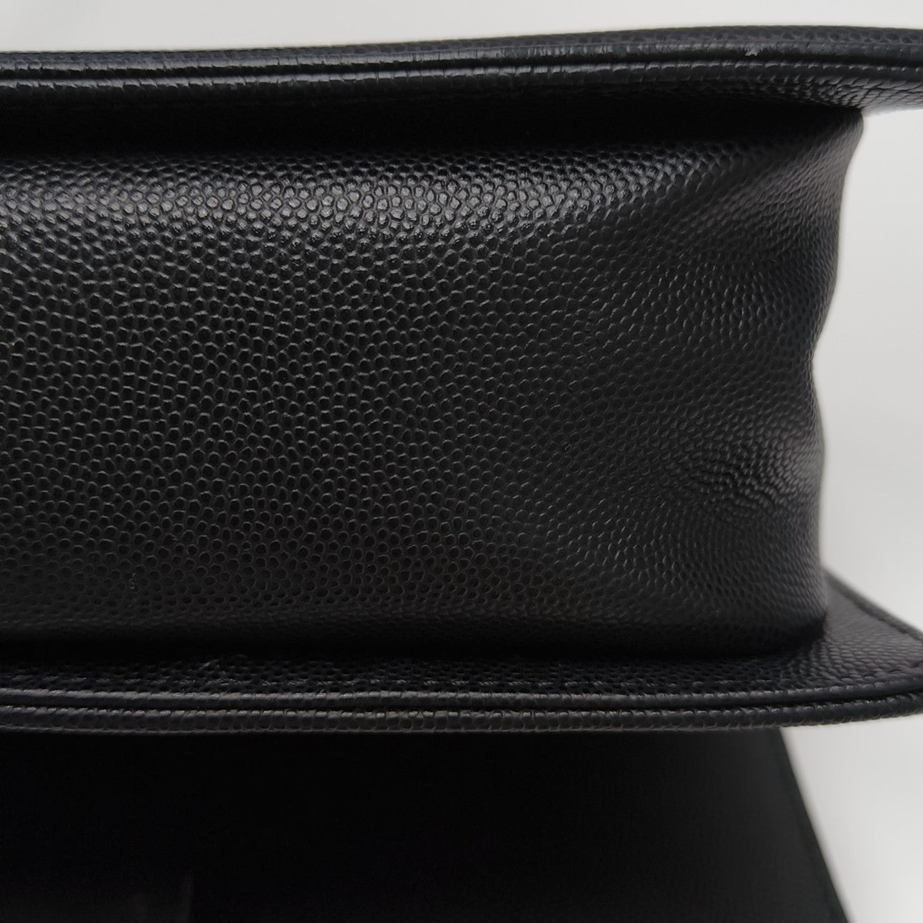 BOY CHANEL Medium Quilted Grained Calfskin Black