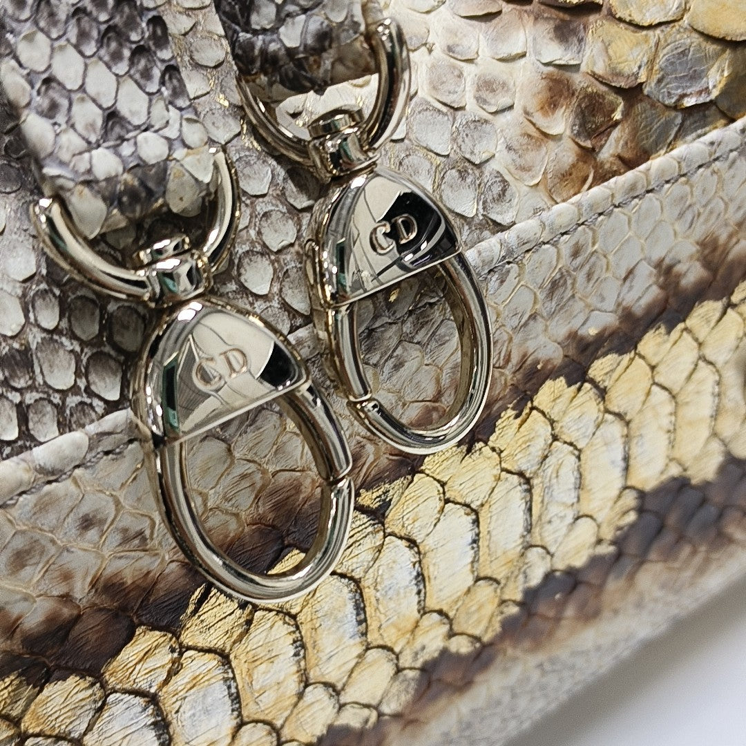 Lady Dior Large Python Multicolor