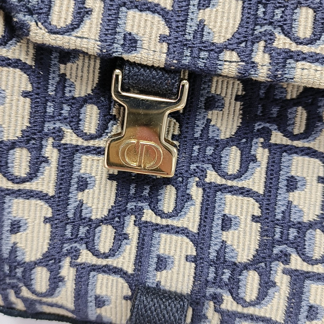 Diorcamp Medium Oblique Canvas Blue