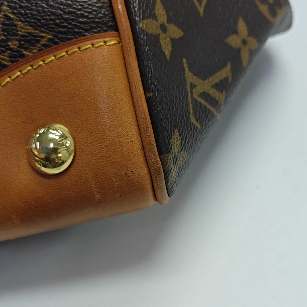 ESTRELA Monogram Coated Canvas Brown