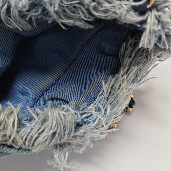 DRAWSTRING Mini Quilted Denim Blue