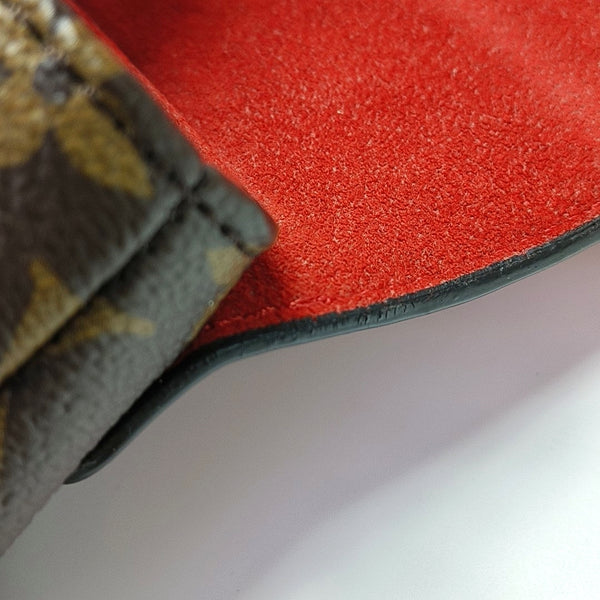 LOCKY BB Monogram lona revestida roja