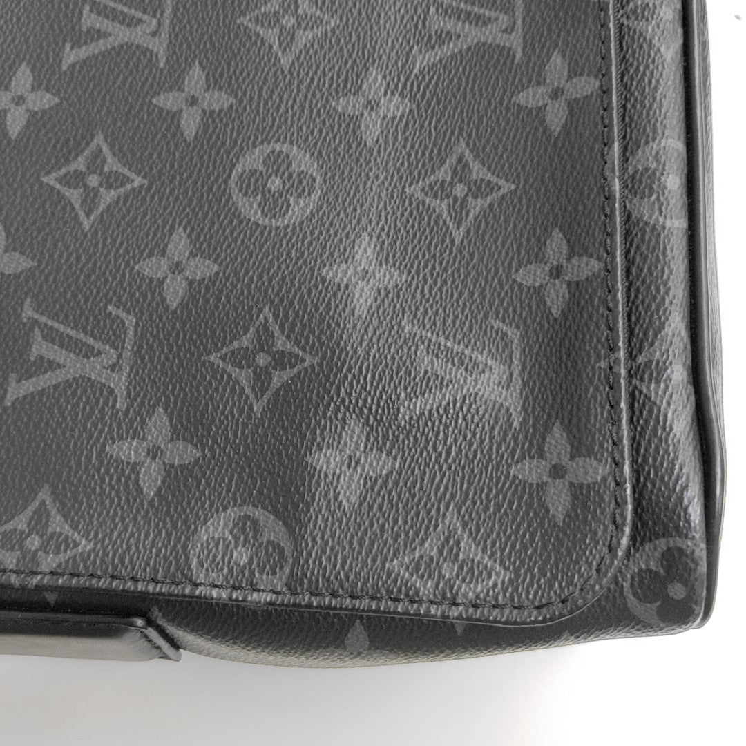 DISTRICT PM Monogram Coated Canvas Black