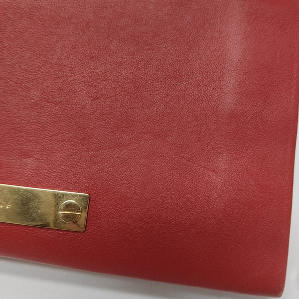 Calfskin Wallet Red