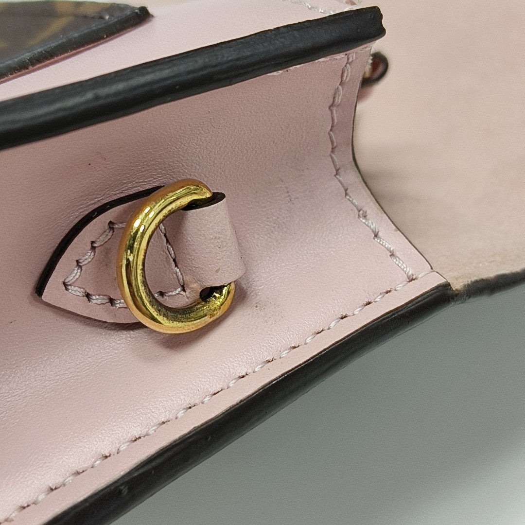 FLORE Monogram Coated Canvas Brown