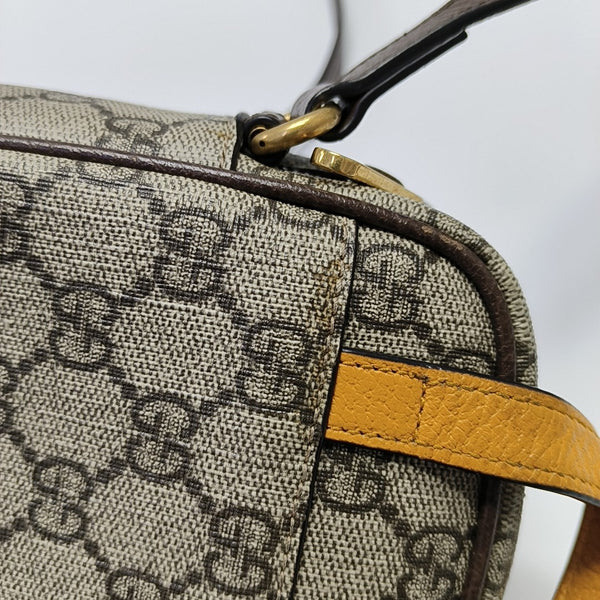 Neo Vintage Mini Monogram Coated Canvas Brown