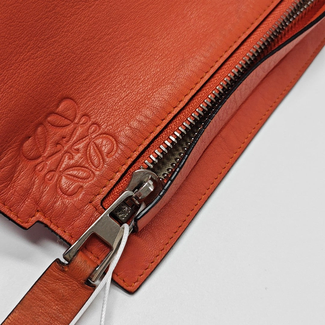 T Pouch Calfskin Orange