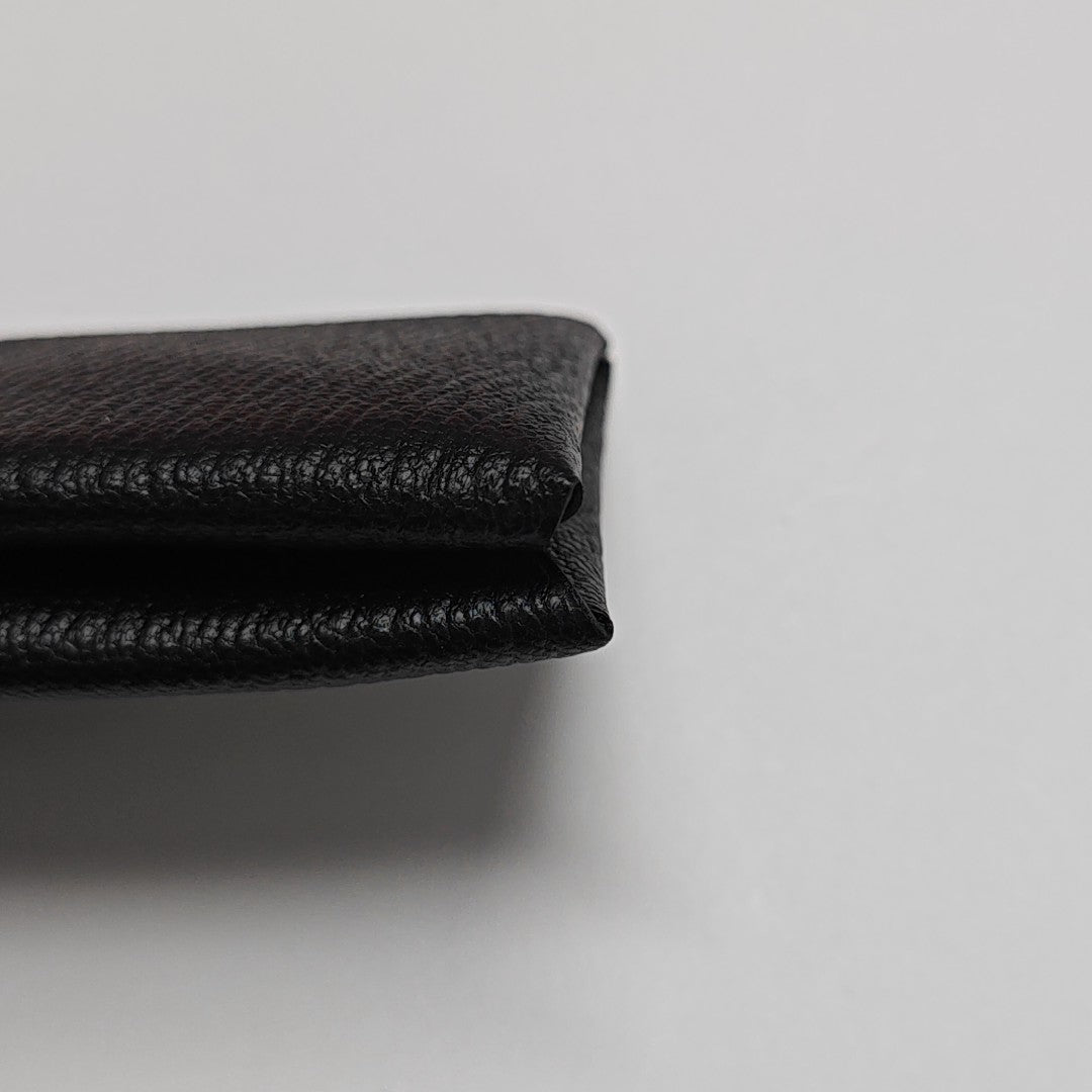Calvi Chèvre Mysore Black Card Holder