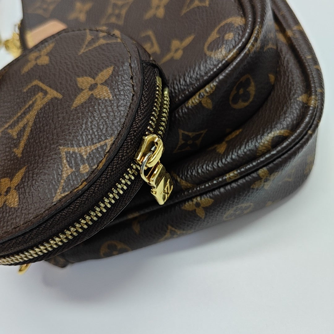 MULTI Monogram Coated Canvas Brown