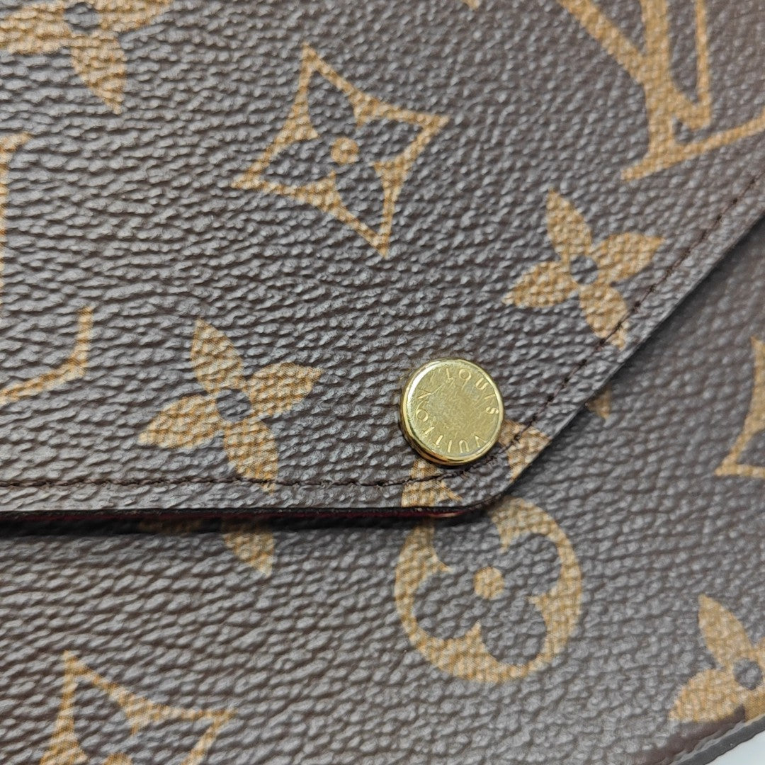 FÉLICIE Monogram Coated Canvas Brown