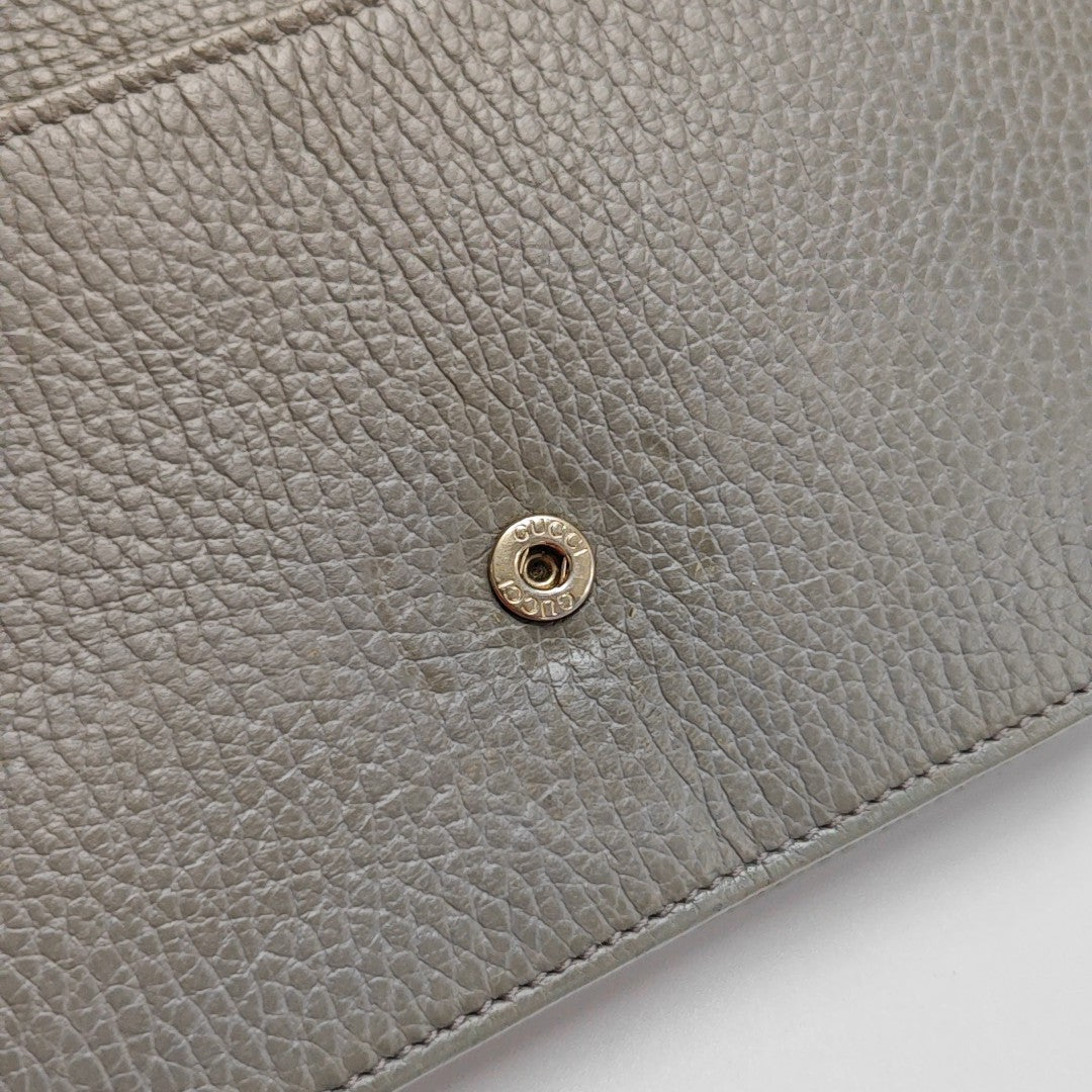 Interlocking G Small Calfskin Gray