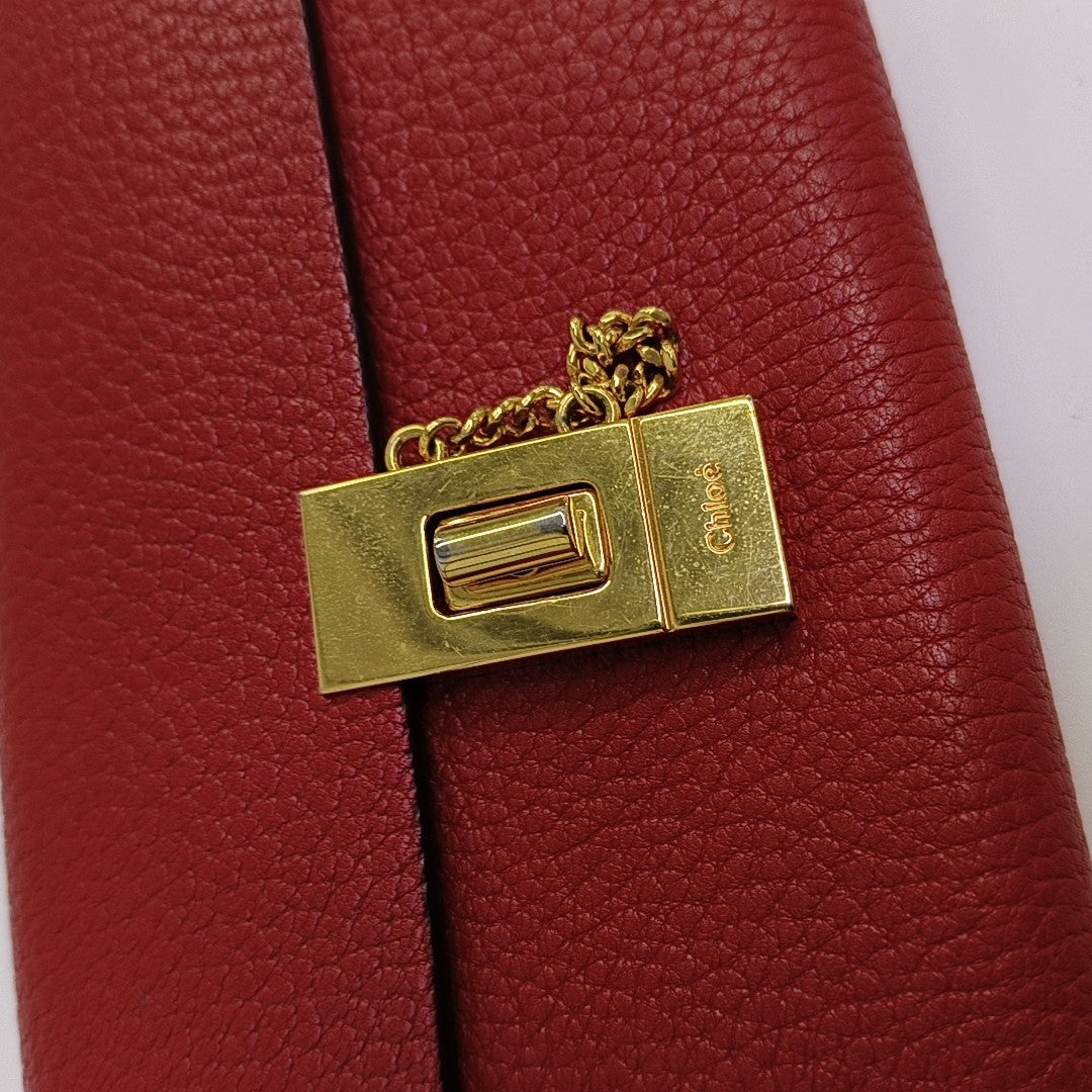 Elsie Calfskin Red Wallet