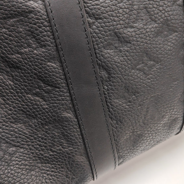 KEEPALL 35 Monogram Calfskin Black