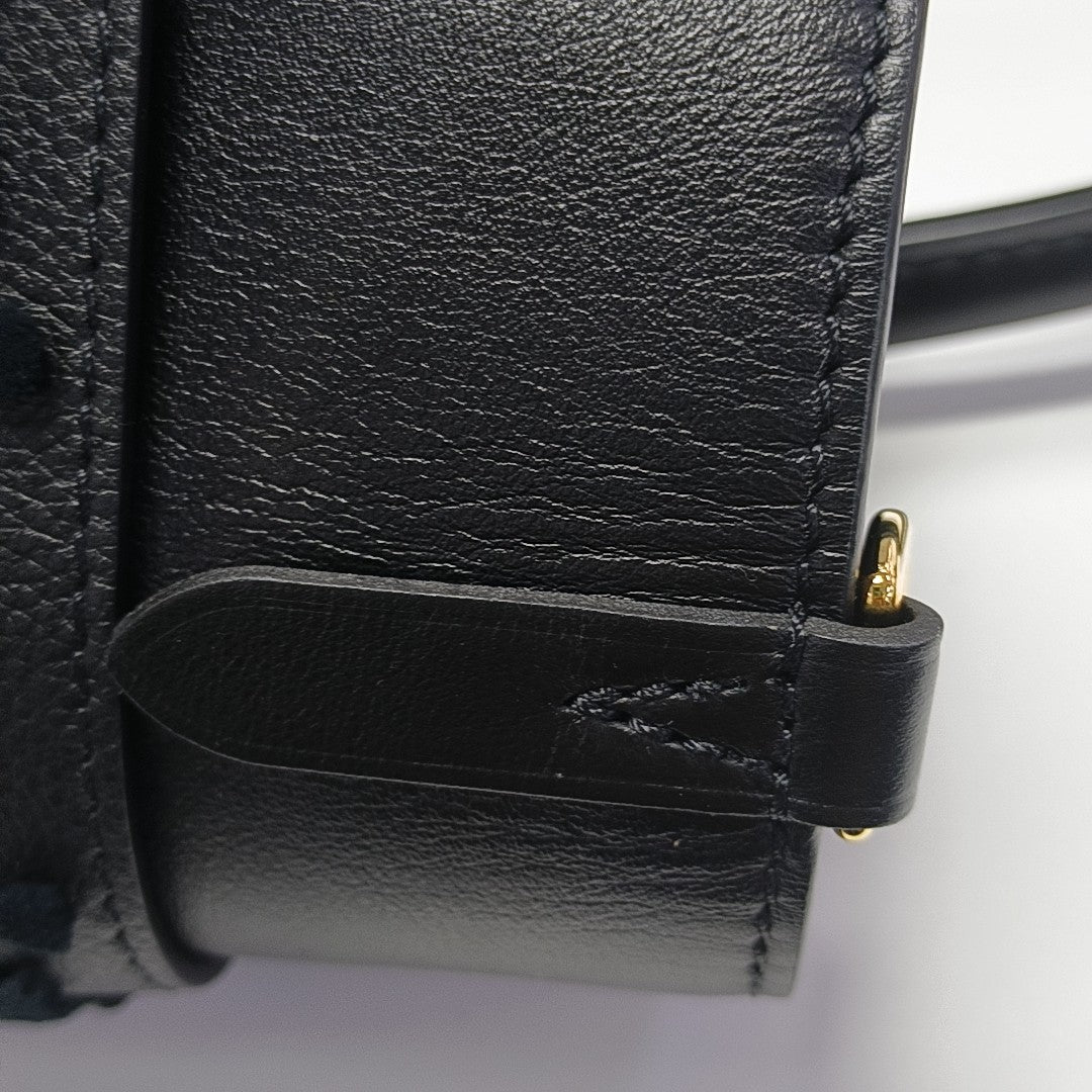 ON MY SIDE MM Monogram Calfskin Black