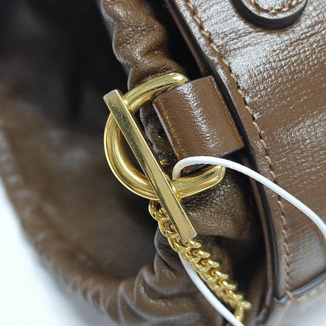 Horsebit 1955 Small Coated Canvas Beige