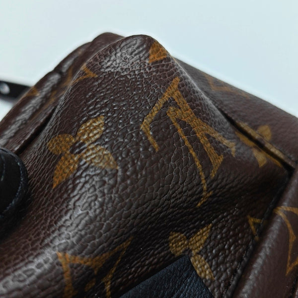 Authenticated pre-owned  PALM SPRINGS Mini Monogram Coated Canvas Brown - Backpack at Looply
