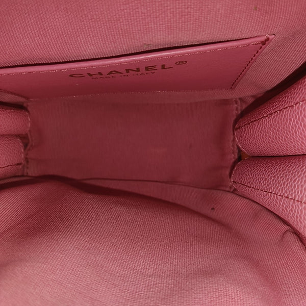 Quilted Grained Calfskin Pink