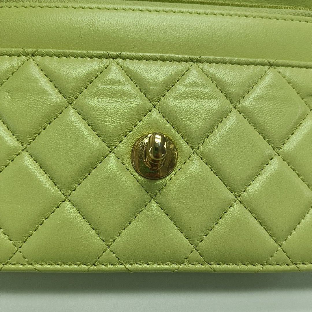 Quilted Lambskin Green