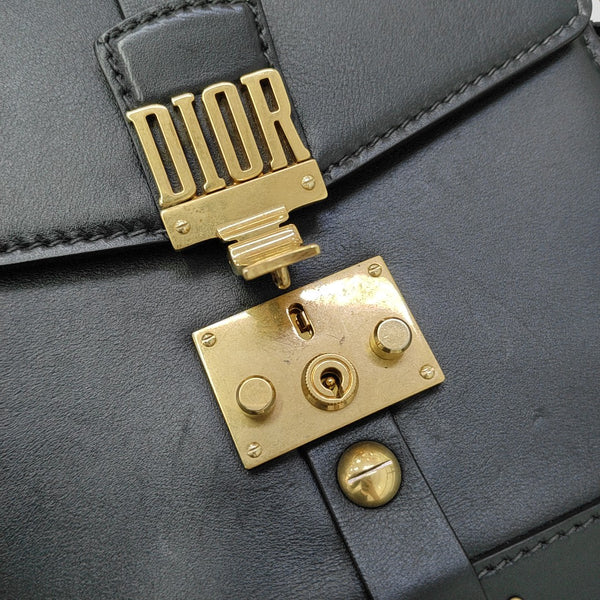 Calfskin Shoulder Bag Black