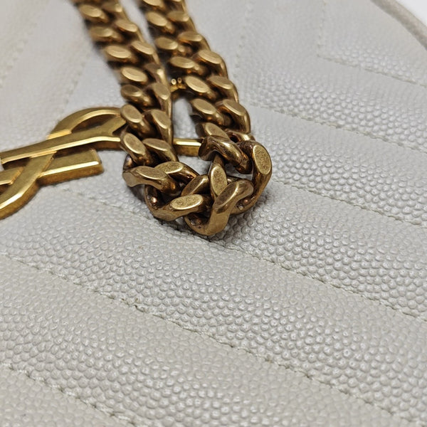 VINYLE Quilted Calfskin White
