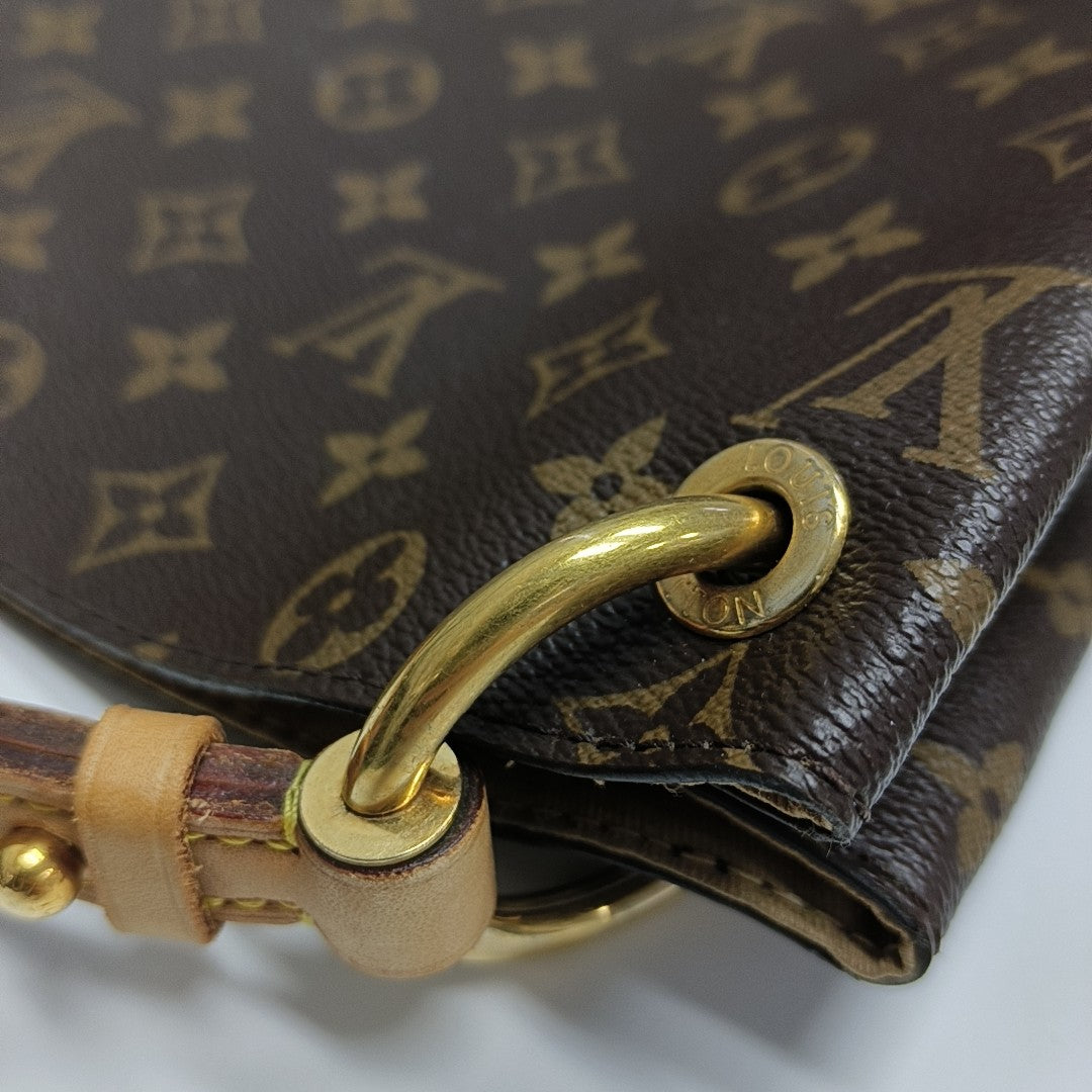 GRACEFUL PM Monogram Coated Canvas Brown