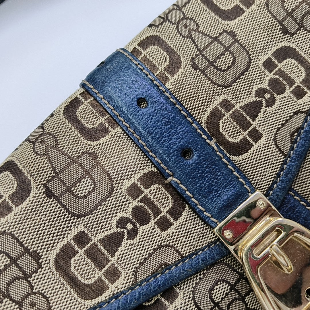 Fabric Shoulder Bag Brown
