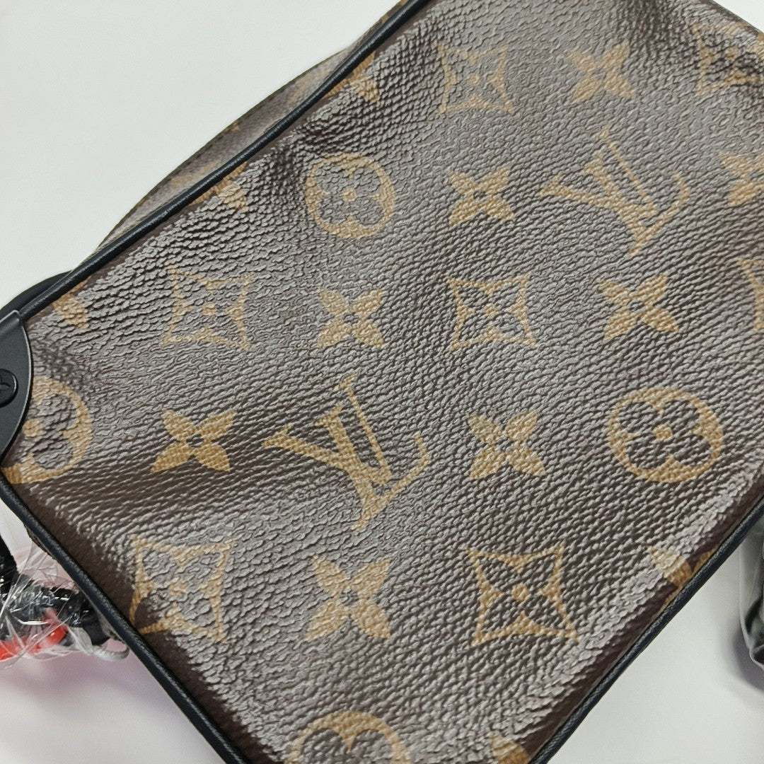 SOFT TRUNK Mini Monogram Coated Canvas Brown