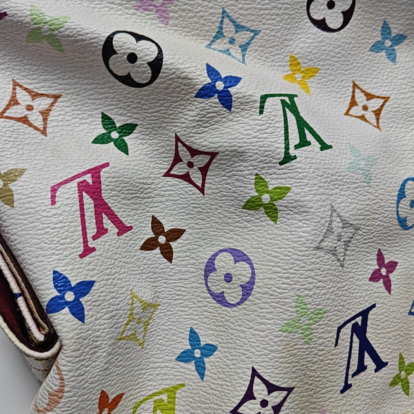 LV × TM NÉONOÉ MM Monogram Coated Canvas White