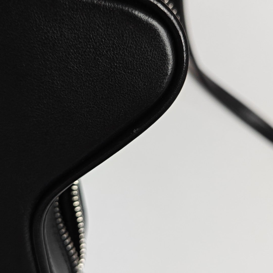 Calfskin Shoulder Bag Small Black