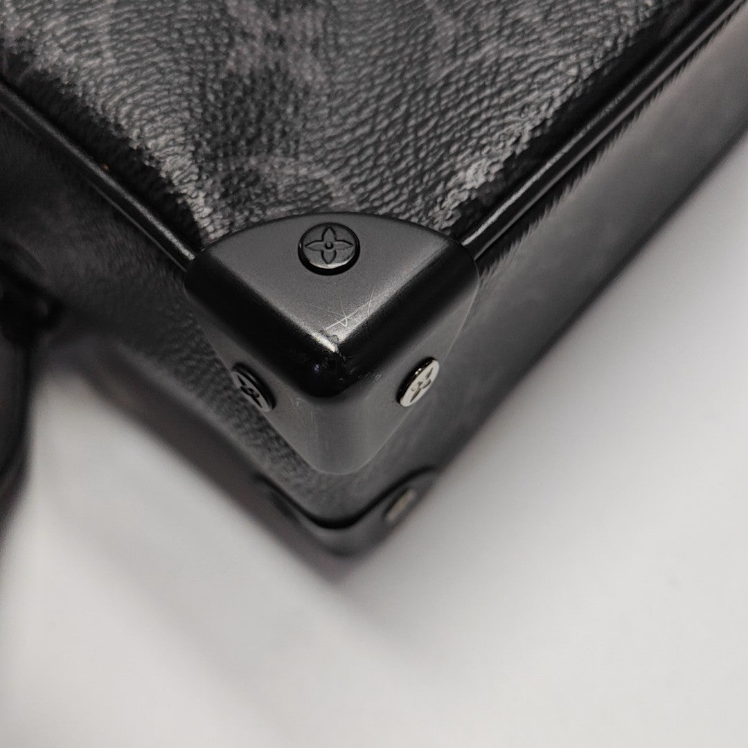 SOFT TRUNK Mini Monogram Coated Canvas Black