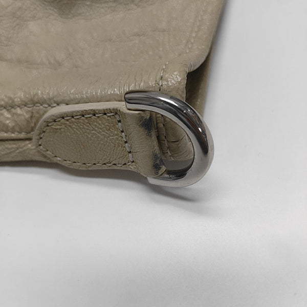 Calfskin Shoulder Bag Gray