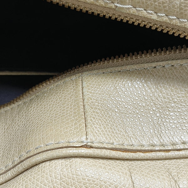 Calfskin Top Handle Bag Beige