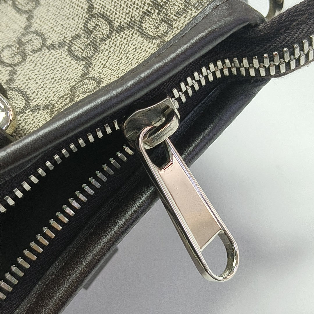 Monogram Coated Canvas Tote Bag Small Beige