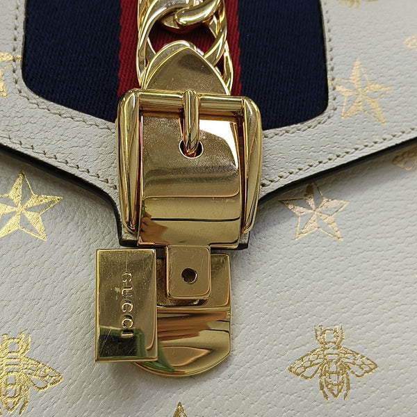 Sylvie Mini Calfskin White