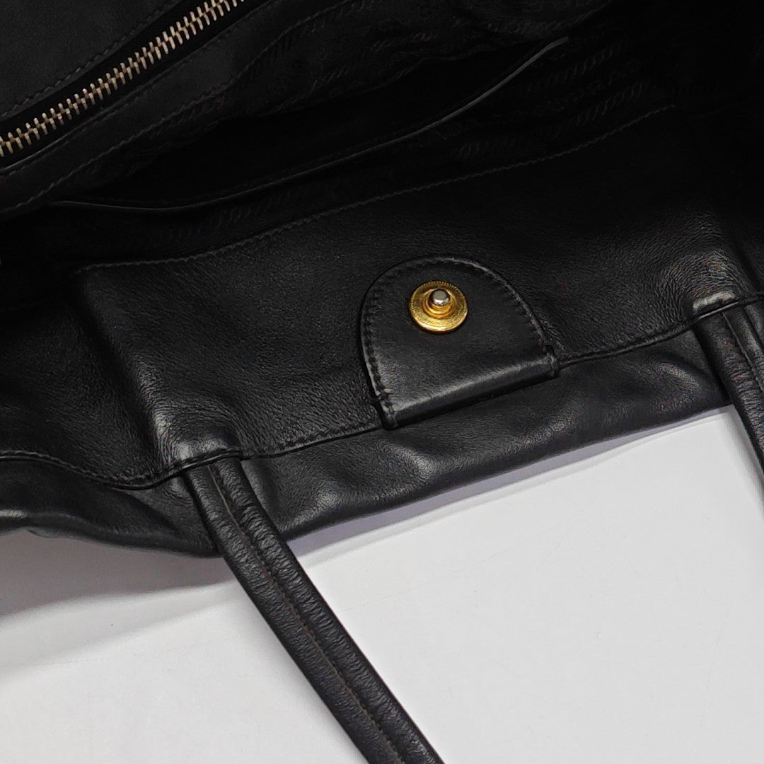 Calfskin Tote Bag Black