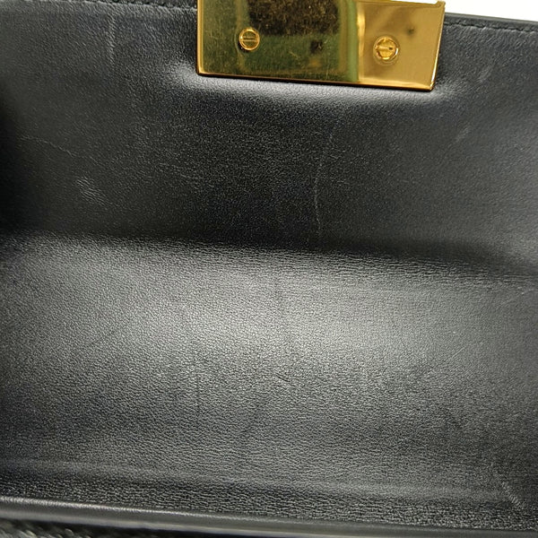 Authenticated pre-owned  30 Montaigne Calfskin Black - Shoulder Bag at Looply